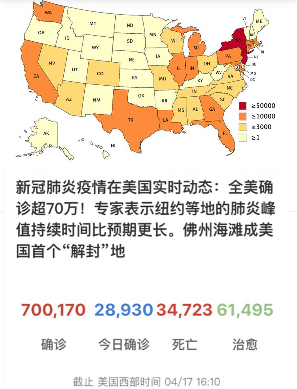 美国新冠疫情最新态势解读